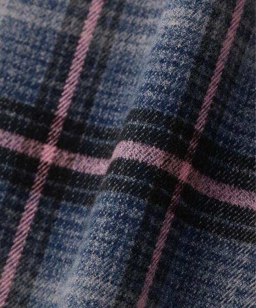 DANKE SCHON(ダンケシェーン)の「DankeSchon/ダンケシェーン/CUTOFF SWEATHOOD CHECK SHIRTS(シャツ/ブラウス・メンズ・ブルー/ピンク/カーキ/ホワイト・M/L)」の10枚目の写真