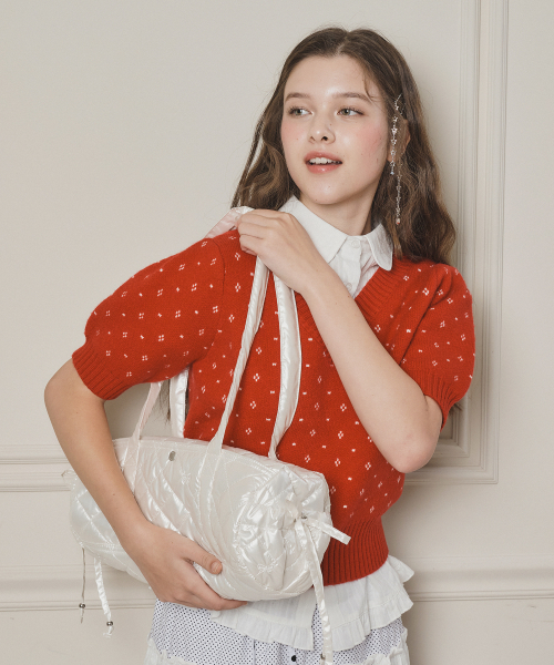 MASMARULEZ（マスマルールズ）の「[INT] Tubby roll bag_Quilting Pearl Ivory（ショルダーバッグ・レディース・その他・FREE）」の3枚目の写真