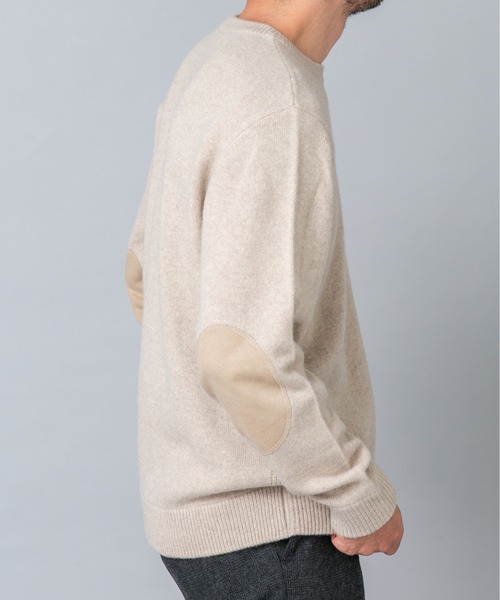 URBAN RESEARCH ROSSO MEN(アーバンリサーチロッソメン)の「『XLサイズあり』ハミルトンラムズウールエルボーパッチニット(ニット/セーター・メンズ・ベージュ/ブラウン/ネイビー/ブラック/ベージュ系その他/ミント/チャコールグレー・MEDIUM/LARGE/X-LARGE/SMALL)」の20枚目の写真