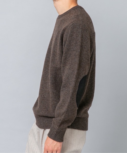 URBAN RESEARCH ROSSO MEN(アーバンリサーチロッソメン)の「『XLサイズあり』ハミルトンラムズウールエルボーパッチニット(ニット/セーター・メンズ・ベージュ/ブラウン/ネイビー/ブラック/ベージュ系その他/ミント/チャコールグレー・MEDIUM/LARGE/X-LARGE/SMALL)」の17枚目の写真