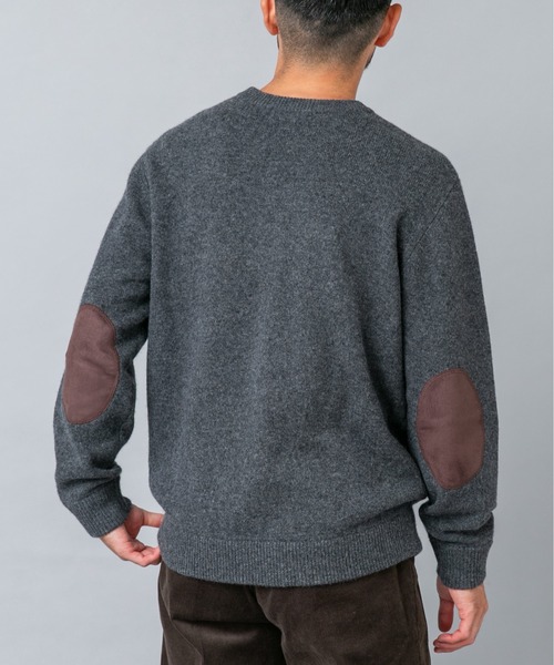 URBAN RESEARCH ROSSO MEN(アーバンリサーチロッソメン)の「『XLサイズあり』ハミルトンラムズウールエルボーパッチニット(ニット/セーター・メンズ・ベージュ/ブラウン/ネイビー/ブラック/ベージュ系その他/ミント/チャコールグレー・MEDIUM/LARGE/X-LARGE/SMALL)」の13枚目の写真