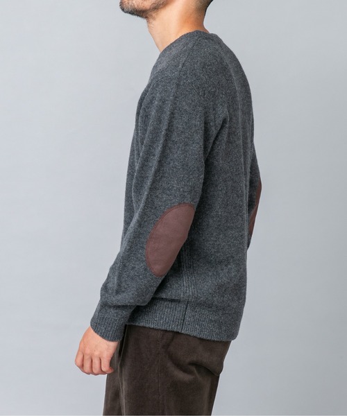 URBAN RESEARCH ROSSO MEN(アーバンリサーチロッソメン)の「『XLサイズあり』ハミルトンラムズウールエルボーパッチニット(ニット/セーター・メンズ・ベージュ/ブラウン/ネイビー/ブラック/ベージュ系その他/ミント/チャコールグレー・MEDIUM/LARGE/X-LARGE/SMALL)」の14枚目の写真