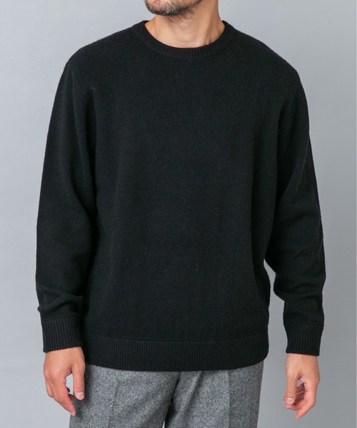 URBAN RESEARCH ROSSO MEN(アーバンリサーチロッソメン)の「『XLサイズあり』ハミルトンラムズウールエルボーパッチニット(ニット/セーター・メンズ・ベージュ/ブラウン/ネイビー/ブラック/ベージュ系その他/ミント/チャコールグレー・MEDIUM/LARGE/X-LARGE/SMALL)」の8枚目の写真
