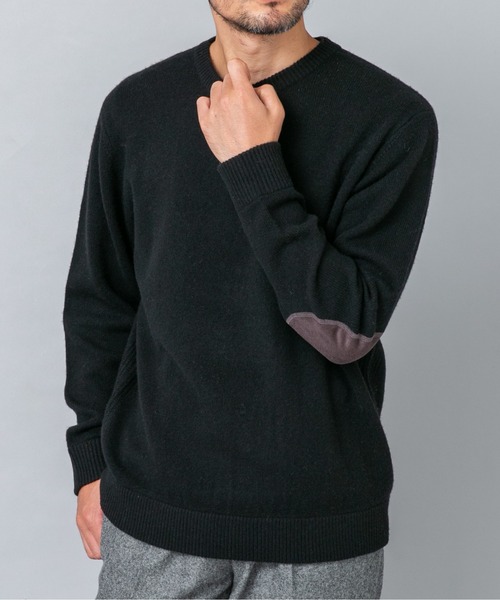 URBAN RESEARCH ROSSO MEN(アーバンリサーチロッソメン)の「『XLサイズあり』ハミルトンラムズウールエルボーパッチニット(ニット/セーター・メンズ・ベージュ/ブラウン/ネイビー/ブラック/ベージュ系その他/ミント/チャコールグレー・MEDIUM/LARGE/X-LARGE/SMALL)」の10枚目の写真