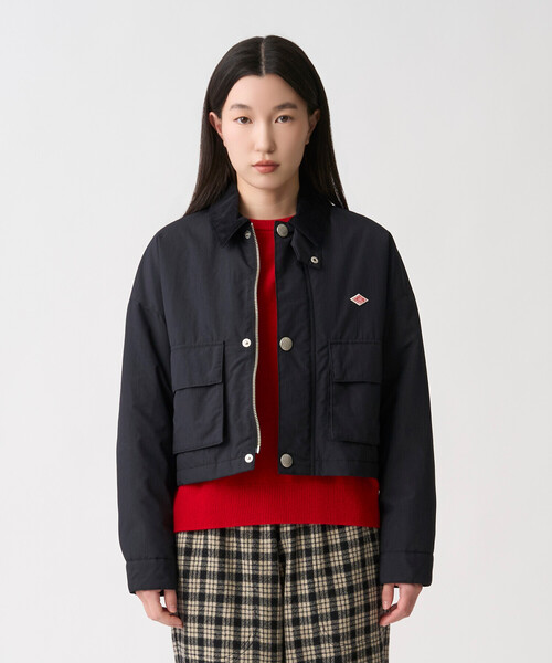 DANTON(ダントン)の「Women's Nylon Taffeta Short Jacket(ブルゾン・レディース・チャコール/ブラウン/オリーブ/レッド/ブラック・34/38/36)」の6枚目の写真