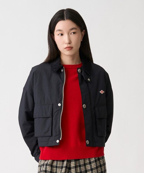 DANTON(ダントン)の「Women's Nylon Taffeta Short Jacket(ブルゾン・レディース・チャコール/ブラウン/オリーブ/レッド/ブラック・34/38/36)」の1枚目の写真