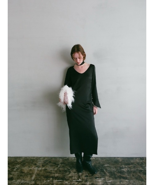 ILANIS(イラニス)の「Essential Satin Dress(ワンピース・レディース・アイボリー/ブラック・FREE)」の17枚目の写真
