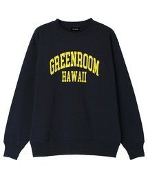【GREENROOM / グリーンルーム】COLLAGE LOGO CREW SWEAT