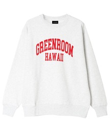 【GREENROOM / グリーンルーム】COLLAGE LOGO CREW SWEAT