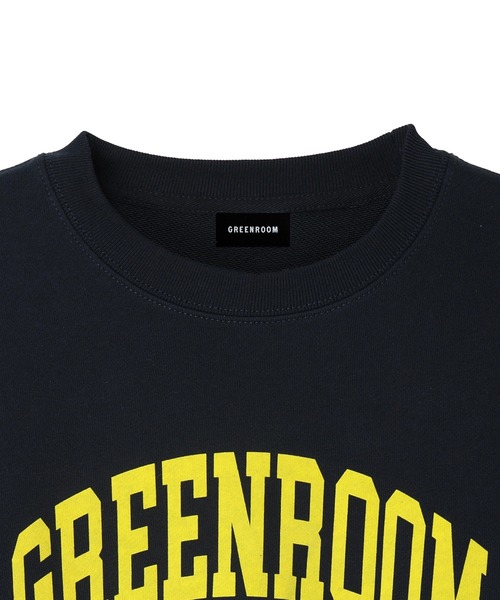GREENROOM（グリーンルーム）の「【GREENROOM / グリーンルーム】COLLAGE LOGO CREW SWEAT（スウェット・メンズ・ネイビー/アッシュ・LARGE/X-LARGE/MEDIUM）」の4枚目の写真