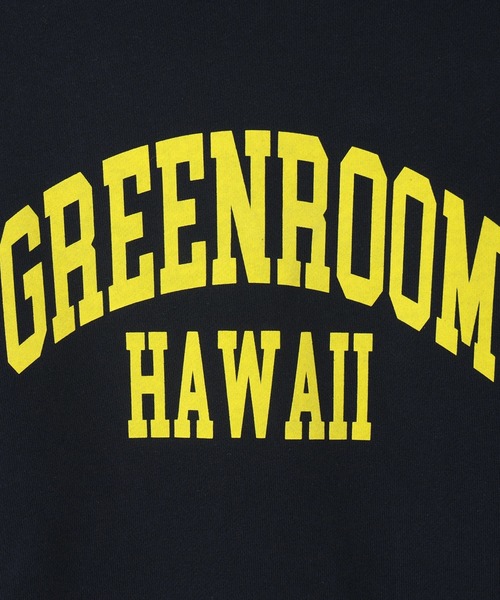 GREENROOM（グリーンルーム）の「【GREENROOM / グリーンルーム】COLLAGE LOGO CREW SWEAT（スウェット・メンズ・ネイビー/アッシュ・LARGE/X-LARGE/MEDIUM）」の5枚目の写真
