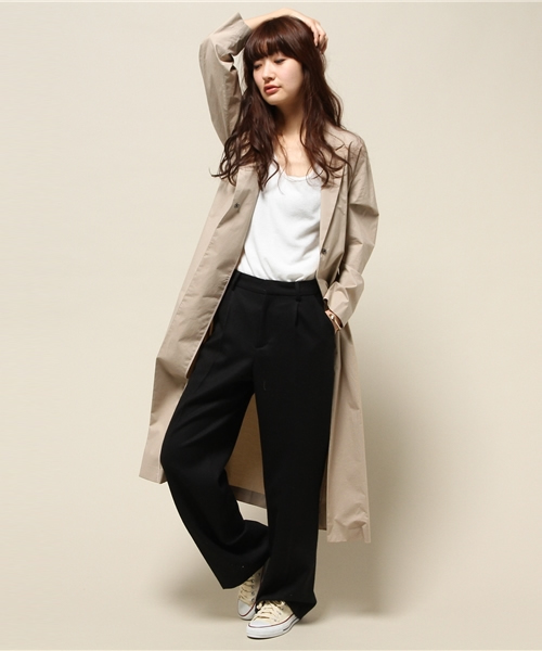 Spick & Span（スピックアンドスパン）の「タイプライター ドレスコート◆（その他アウター・レディース・ネイビー/ベージュ・38/36）」の10枚目の写真