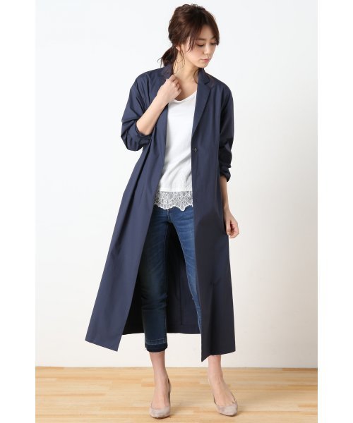 Spick & Span（スピックアンドスパン）の「タイプライター ドレスコート◆（その他アウター・レディース・ネイビー/ベージュ・38/36）」の13枚目の写真