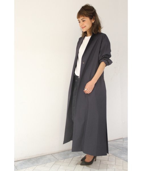 Spick & Span（スピックアンドスパン）の「タイプライター ドレスコート◆（その他アウター・レディース・ネイビー/ベージュ・38/36）」の4枚目の写真