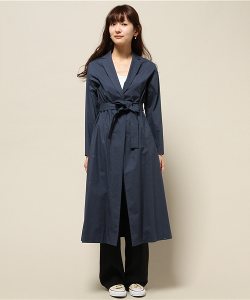 Spick & Span（スピックアンドスパン）の「タイプライター ドレスコート◆（その他アウター・レディース・ネイビー/ベージュ・38/36）」の5枚目の写真