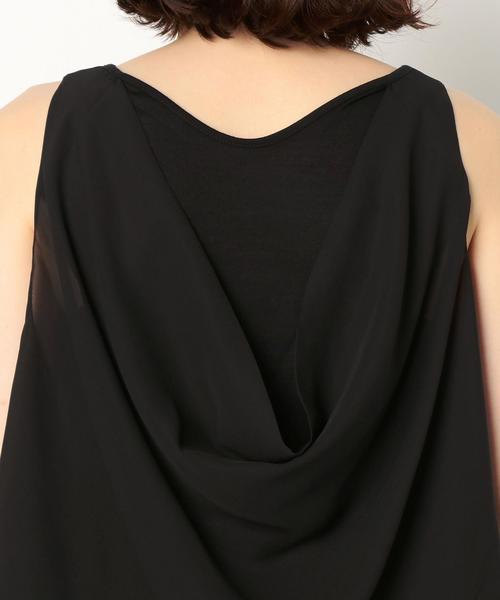 Another Edition(アナザーエディション)の「ドレープタンクトップ/AEMBC ドレープ TANK TOP◆(Tシャツ/カットソー・レディース・オフホワイト/ブラック・FREE)」の9枚目の写真