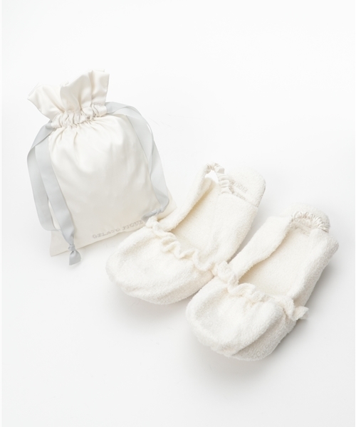 Gelato Pique ジェラートピケ の フリルトラベルシューズ ルームシューズ スリッパ Wear