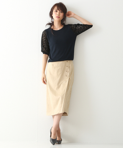 Rouge vif(ルージュヴィフ)の「スエードスカート(スカート・レディース・グレイッシュベージュ/ベージュ/チャコールグレー・36/38)」の13枚目の写真