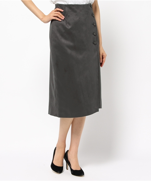 Rouge vif(ルージュヴィフ)の「スエードスカート(スカート・レディース・グレイッシュベージュ/ベージュ/チャコールグレー・36/38)」の15枚目の写真