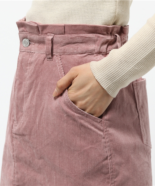 one after another NICE CLAUP（ワンアフターアナザーナイスクラップ）の「コーデュロイタイトスカート（スカート・レディース・ピンク/キャメル/アイボリー・FREE）」の9枚目の写真