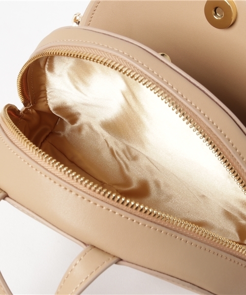 HASHIBAMI（ハシバミ）の「【Hashibami】ラウンド2WAYショルダー（ショルダーバッグ・レディース・ブルー/ベージュ/ネイビー・FREE）」の11枚目の写真