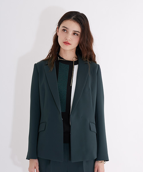 UNITED TOKYO(ユナイテッドトウキョウ)の「ウォッシャブルテーラードジャケット(テーラードジャケット・レディース・グリーン/ブラック/ベージュ・2/1)」の4枚目の写真