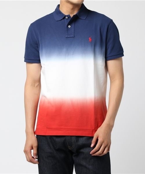 POLO RALPH LAUREN（ポロ ラルフ ローレン）の「カスタム スリム フィット コットン ポロシャツ（ポロシャツ・メンズ・マルチ・MEDIUM/LARGE/SMALL/X-LARGE/X-SMALL/XX-LARGE）」の7枚目の写真