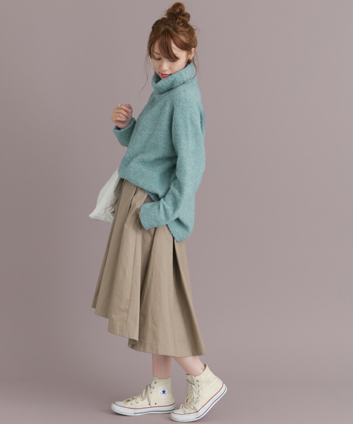 URBAN RESEARCH Sonny Label（アーバンリサーチサニーレーベル）の「ブークレタートルネックニット（ニット/セーター・レディース・オフホワイト/ピンク/グリーン・FREE）」の13枚目の写真