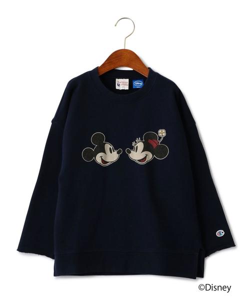 Champion（チャンピオン）の「■■■◆【ジュニア】別注 Champion(チャンピオン) ミッキー ビッグスウェット（スウェット・キッズ・ホワイト/ブラック/ネイビー・140cm）」の3枚目の写真