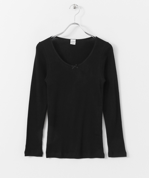 URBAN RESEARCH DOORS(アーバンリサーチドアーズ)の「【店舗振り分け】ott-tricot CREW NECK L SLEEVE PULLOVER∴(Tシャツ/カットソー・レディース・ホワイト/ブラック/ピンク・ONE)」の3枚目の写真