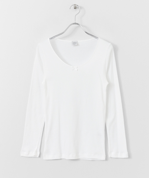 URBAN RESEARCH DOORS(アーバンリサーチドアーズ)の「【店舗振り分け】ott-tricot CREW NECK L SLEEVE PULLOVER∴(Tシャツ/カットソー・レディース・ホワイト/ブラック/ピンク・ONE)」の14枚目の写真