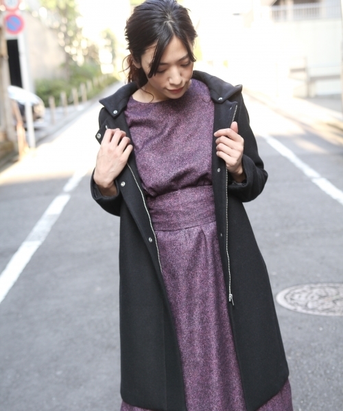 laboratory work（ラボラトリーワーク）の「ツイードプリントワンピース（ワンピース・レディース・グリーン/ラベンダー/イエロー系その他・MEDIUM）」の19枚目の写真