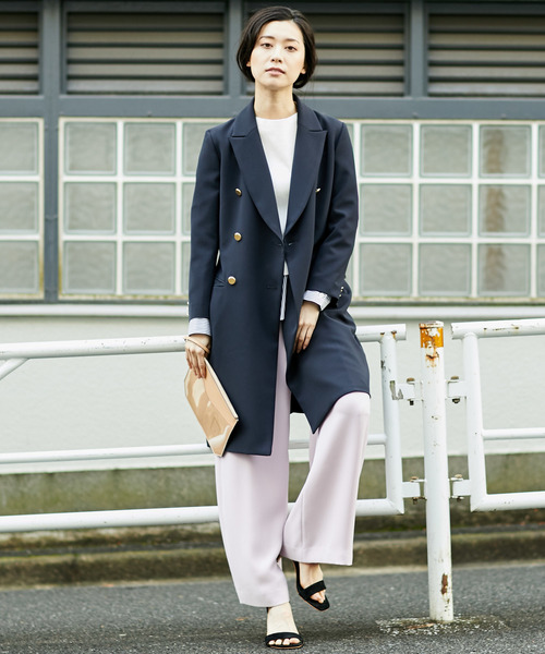 RIVE DROITE(リヴドロワ)の「ダブルクロスワイドパンツ(その他パンツ・レディース・ブラック/カーキ/ラベンダー・38/36)」の4枚目の写真