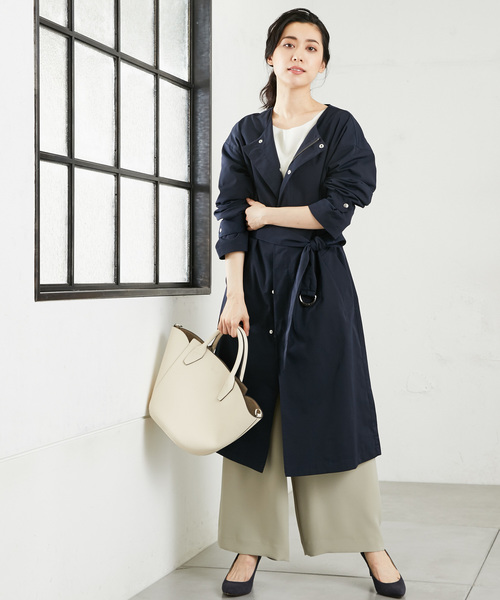 RIVE DROITE(リヴドロワ)の「ダブルクロスワイドパンツ(その他パンツ・レディース・ブラック/カーキ/ラベンダー・38/36)」の7枚目の写真