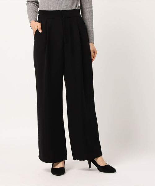 RIVE DROITE(リヴドロワ)の「ダブルクロスワイドパンツ(その他パンツ・レディース・ブラック/カーキ/ラベンダー・38/36)」の1枚目の写真