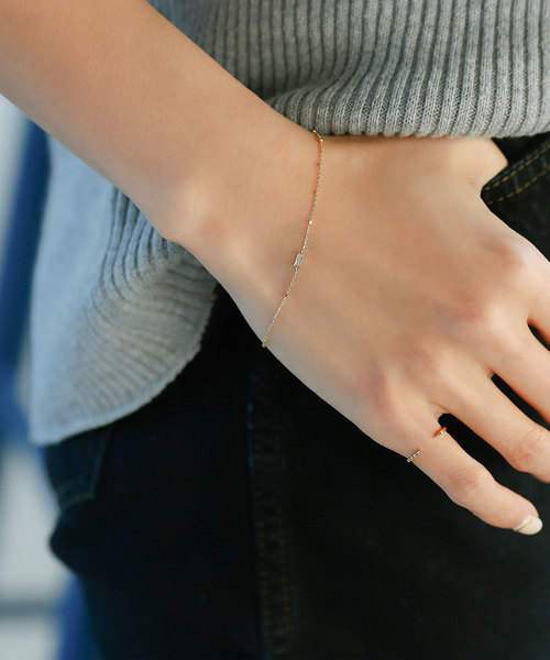 Phoebe（フィービィー）の「<ラストワン>【REMYU】K10 Dainty ブレスレット（ブレスレット・レディース・ゴールド・FREE）」の5枚目の写真