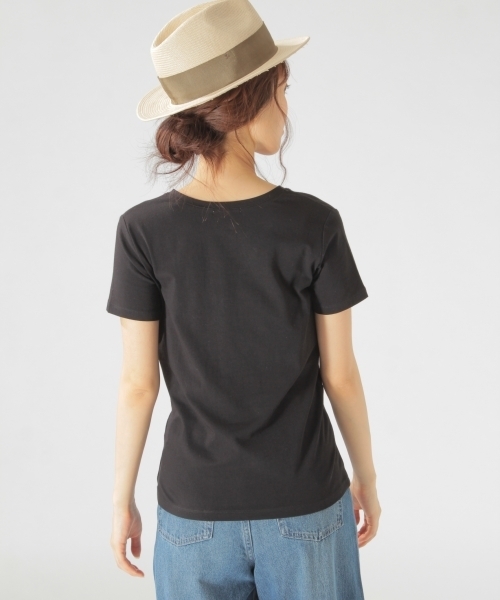 BAYFLOW（ベイフロー）の「BAYFLOW／コットンVネックプルオーバー 18SS（Tシャツ/カットソー・レディース・カーキ/ホワイト/ブラック・SMALL/MEDIUM）」の13枚目の写真