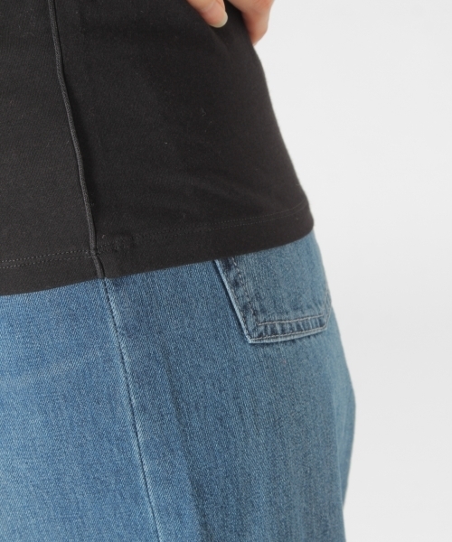 BAYFLOW（ベイフロー）の「BAYFLOW／コットンVネックプルオーバー 18SS（Tシャツ/カットソー・レディース・カーキ/ホワイト/ブラック・SMALL/MEDIUM）」の12枚目の写真