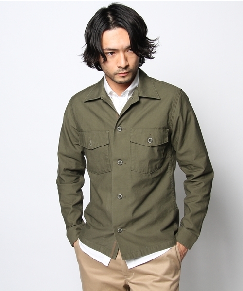 JOURNAL STANDARD(ジャーナルスタンダード)の「【WEB限定 期間限定SALE 5/8まで】バックサテンシャツブルゾン #(ブルゾン・メンズ・オリーブ/アイボリー/ゴールド・MEDIUM/LARGE)」の7枚目の写真