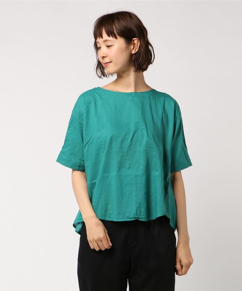 AMERICAN HOLIC（アメリカンホリック）の「・マドラスチェックバックねじりブラウス（シャツ/ブラウス・レディース・ネイビー/ピンク/ターコイズブルー/ベージュ系その他/ストライプ/その他5/オフホワイト/ドット・FREE）」の4枚目の写真