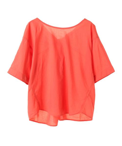 AMERICAN HOLIC（アメリカンホリック）の「・マドラスチェックバックねじりブラウス（シャツ/ブラウス・レディース・ネイビー/ピンク/ターコイズブルー/ベージュ系その他/ストライプ/その他5/オフホワイト/ドット・FREE）」の17枚目の写真