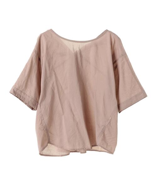 AMERICAN HOLIC（アメリカンホリック）の「・マドラスチェックバックねじりブラウス（シャツ/ブラウス・レディース・ネイビー/ピンク/ターコイズブルー/ベージュ系その他/ストライプ/その他5/オフホワイト/ドット・FREE）」の13枚目の写真