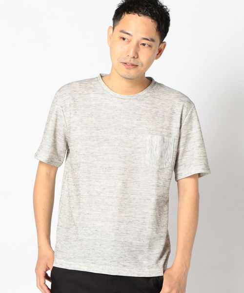 SHIPS(シップス)の「SU: リネン ポケットTシャツ(Tシャツ/カットソー・メンズ・グリーン/ブルー/チャコールグレー/ネイビー・SMALL/X-LARGE/MEDIUM/LARGE)」の17枚目の写真