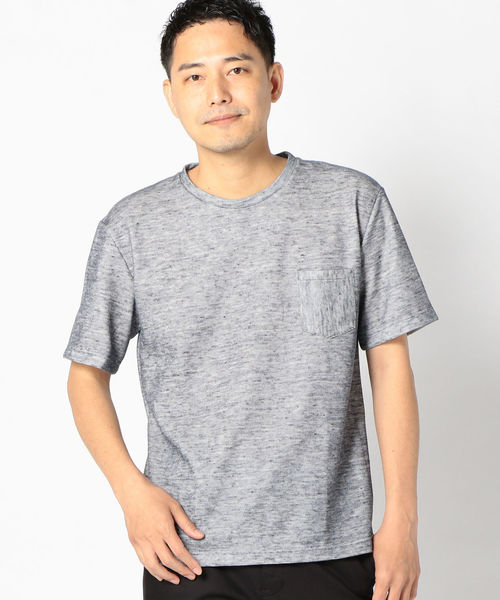 SHIPS(シップス)の「SU: リネン ポケットTシャツ(Tシャツ/カットソー・メンズ・グリーン/ブルー/チャコールグレー/ネイビー・SMALL/X-LARGE/MEDIUM/LARGE)」の20枚目の写真