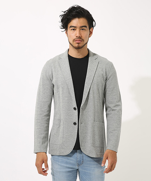 AZUL by moussy（アズールバイマウジー）の「カノコテイラードジャケット（テーラードジャケット・メンズ・ブラック/トップグレー・SMALL/MEDIUM/LARGE/X-LARGE）」の6枚目の写真