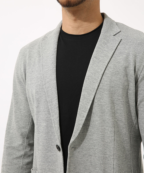 AZUL by moussy（アズールバイマウジー）の「カノコテイラードジャケット（テーラードジャケット・メンズ・ブラック/トップグレー・SMALL/MEDIUM/LARGE/X-LARGE）」の9枚目の写真