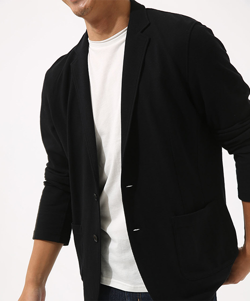 AZUL by moussy（アズールバイマウジー）の「カノコテイラードジャケット（テーラードジャケット・メンズ・ブラック/トップグレー・SMALL/MEDIUM/LARGE/X-LARGE）」の11枚目の写真