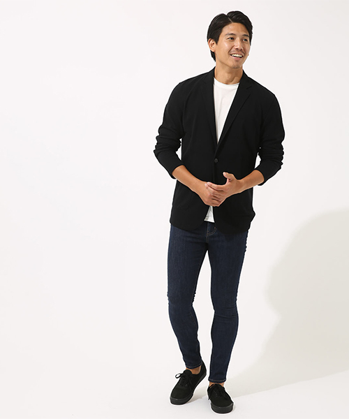 AZUL by moussy（アズールバイマウジー）の「カノコテイラードジャケット（テーラードジャケット・メンズ・ブラック/トップグレー・SMALL/MEDIUM/LARGE/X-LARGE）」の13枚目の写真