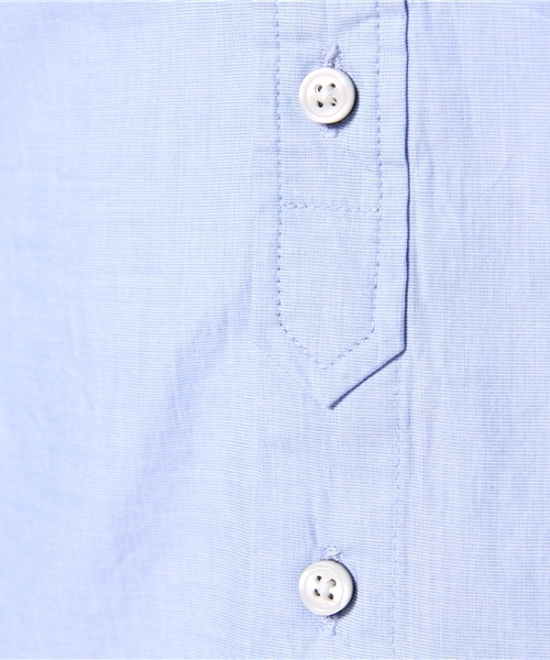 URBAN RESEARCH DOORS（アーバンリサーチドアーズ）の「FORK&SPOON シャンブレーショートスリーブショールシャツ（シャツ/ブラウス・メンズ・サックスブルー/グレー/ホワイト・38/40）」の4枚目の写真