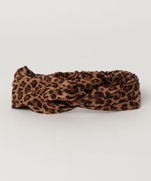 LOWRYS FARM | ヒョウガラターバン 806907(ヘアバンド)
